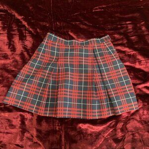 Vintage plaid school girl skirt